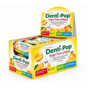 Здоровий льодяник “Denti-Pop” зі смаком апельсину (40 шт/уп) Denti-Pop