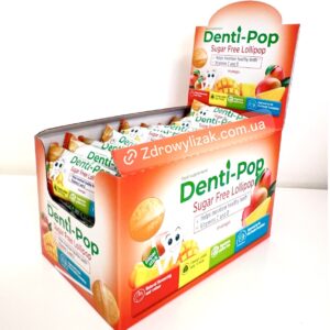 Здоровий льодяник “Denti-Pop” зі смаком манго (40 шт/уп) Denti-Pop