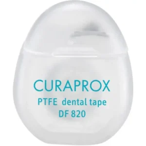 Нитка міжзубна тефлонова з хлоргекседином Curaprox Dental tape DF 820 PTFE 5 м